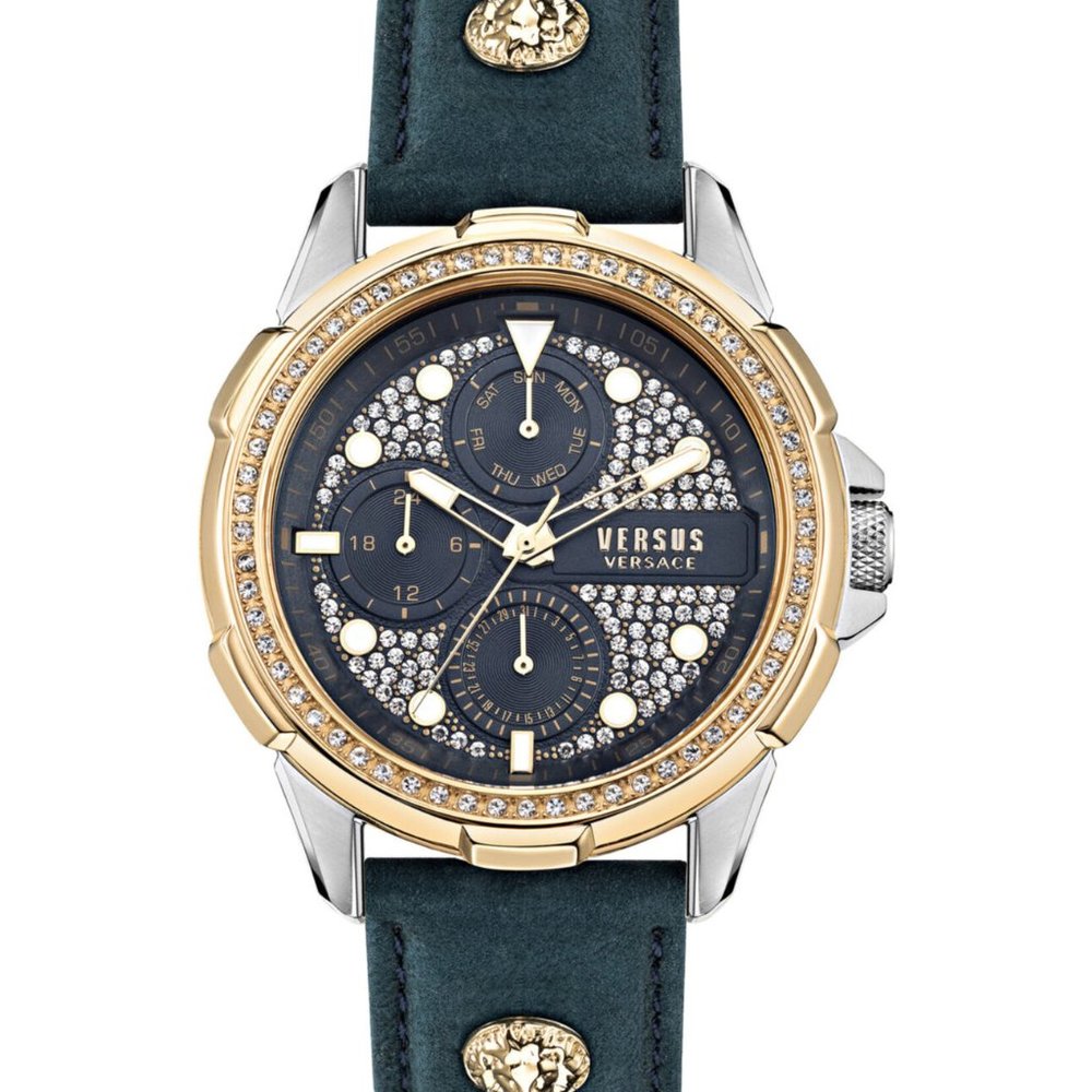Versace Diamond Men's 46mm Two Tone Watch